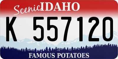 ID license plate K557120