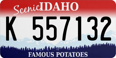 ID license plate K557132