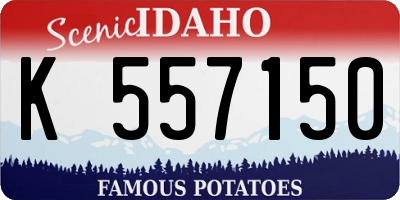ID license plate K557150