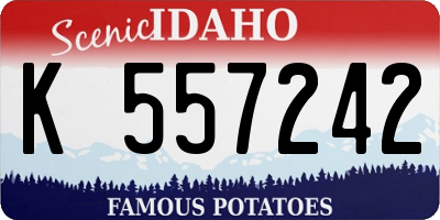 ID license plate K557242