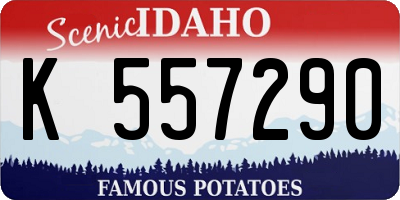 ID license plate K557290