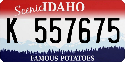 ID license plate K557675