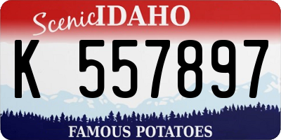 ID license plate K557897