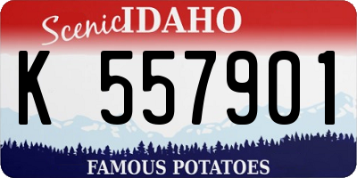 ID license plate K557901