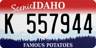 ID license plate K557944