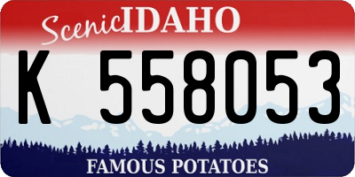 ID license plate K558053