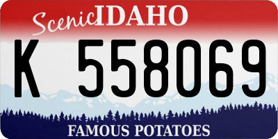 ID license plate K558069