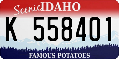ID license plate K558401