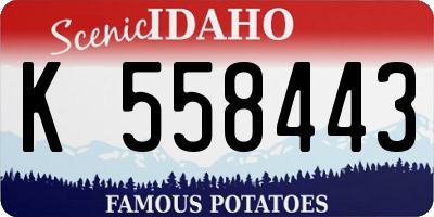 ID license plate K558443