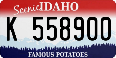 ID license plate K558900