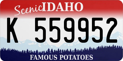 ID license plate K559952