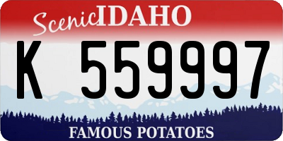 ID license plate K559997