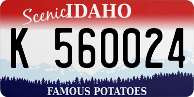 ID license plate K560024