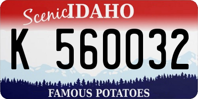 ID license plate K560032