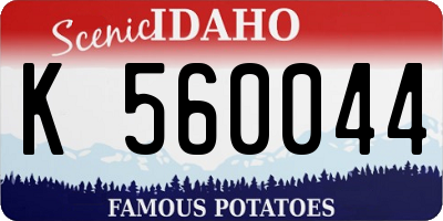 ID license plate K560044