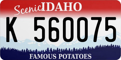 ID license plate K560075