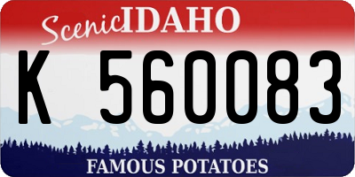 ID license plate K560083