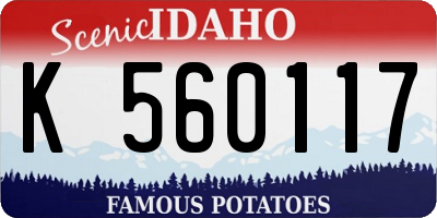 ID license plate K560117