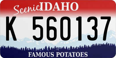 ID license plate K560137