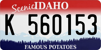 ID license plate K560153