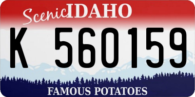 ID license plate K560159