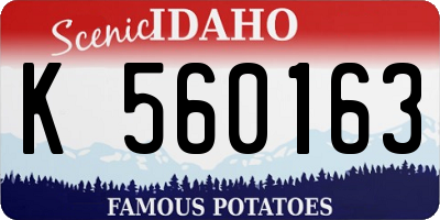 ID license plate K560163