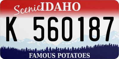 ID license plate K560187