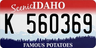 ID license plate K560369