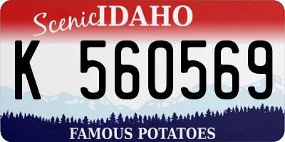 ID license plate K560569