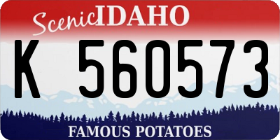 ID license plate K560573