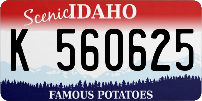 ID license plate K560625