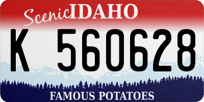 ID license plate K560628