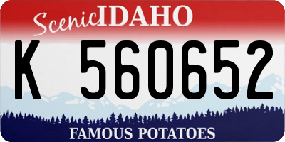 ID license plate K560652