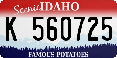 ID license plate K560725