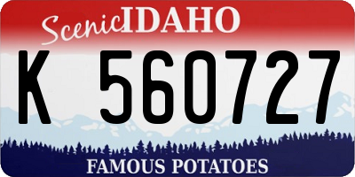 ID license plate K560727