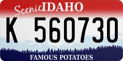 ID license plate K560730