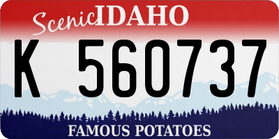ID license plate K560737