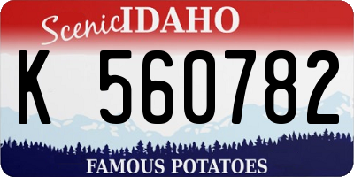 ID license plate K560782