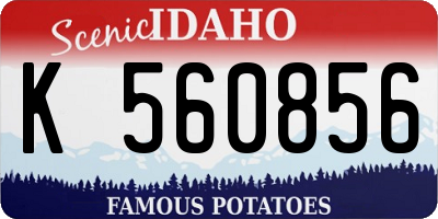 ID license plate K560856