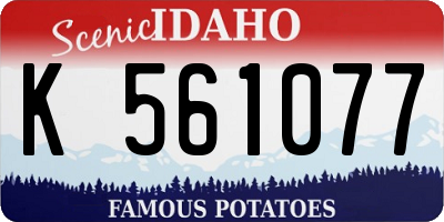 ID license plate K561077