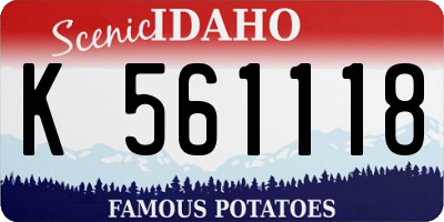 ID license plate K561118