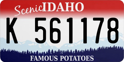 ID license plate K561178