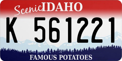 ID license plate K561221