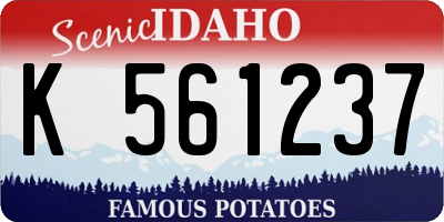ID license plate K561237