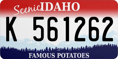 ID license plate K561262