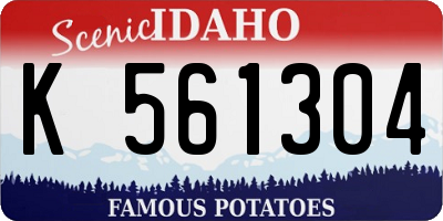 ID license plate K561304