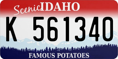 ID license plate K561340