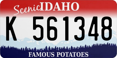 ID license plate K561348