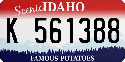 ID license plate K561388