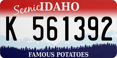 ID license plate K561392